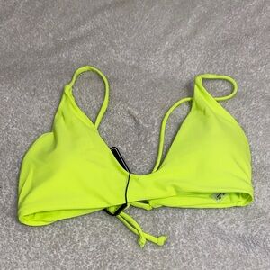 Zaful Bright Yellow Bikini Top